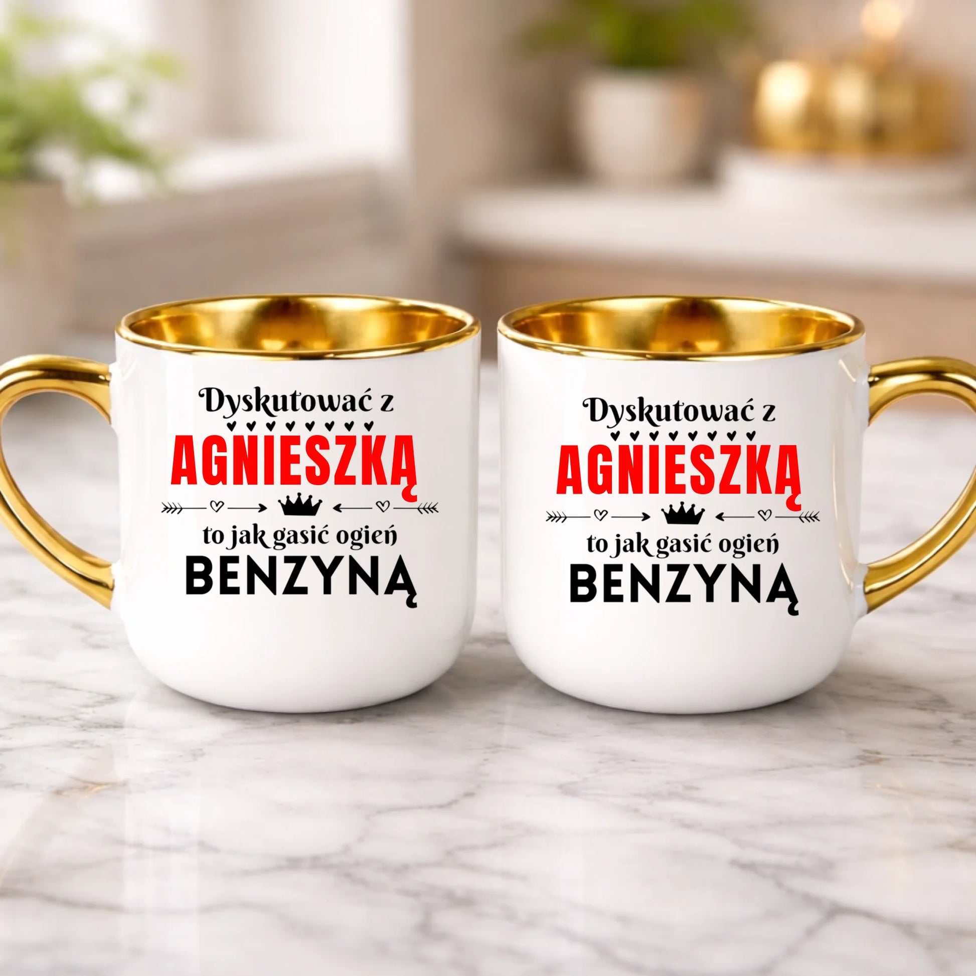 kubek z własnym nadrukiem 400ml personalizowane prezenty pl biale