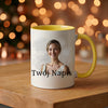 kubek z własnym nadrukiem 330ml personalizowane prezenty pl żółty