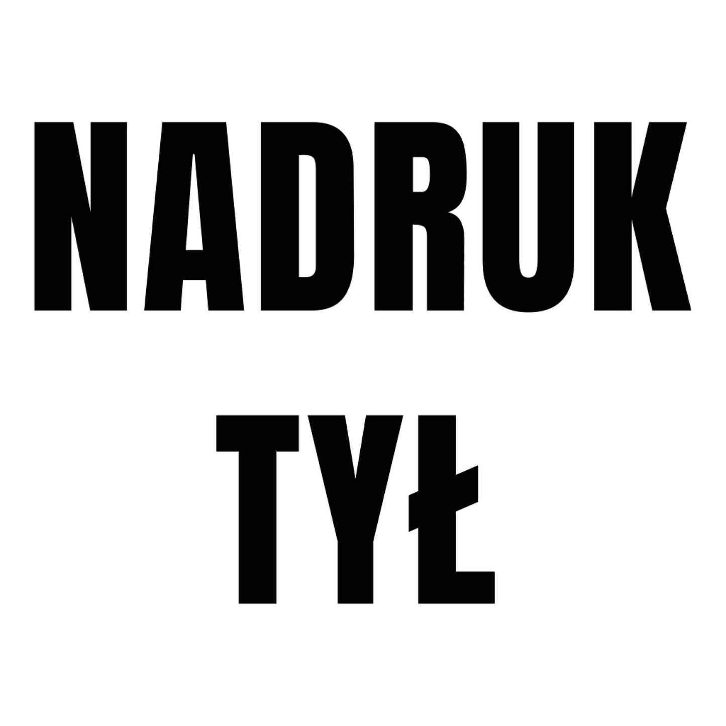 NADRUK                TYŁ