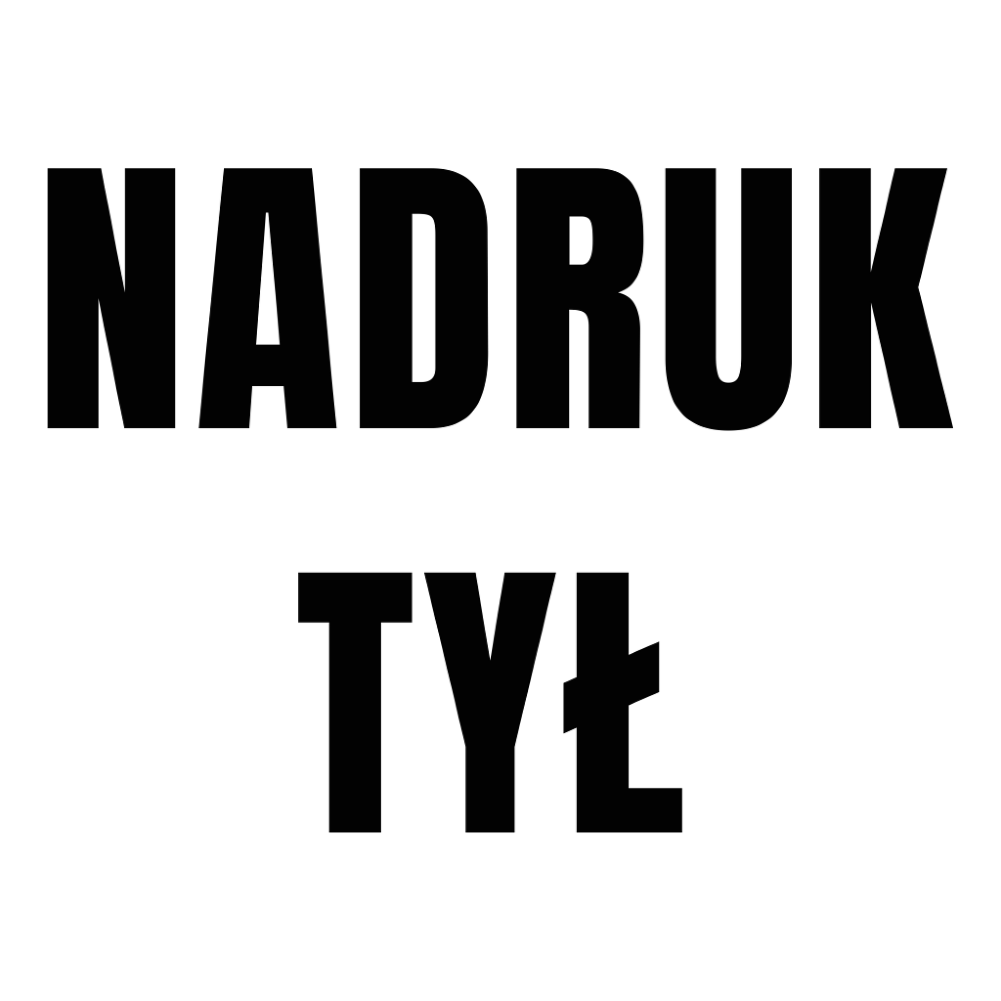 NADRUK                TYŁ