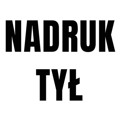 Nadruk z tyłu
