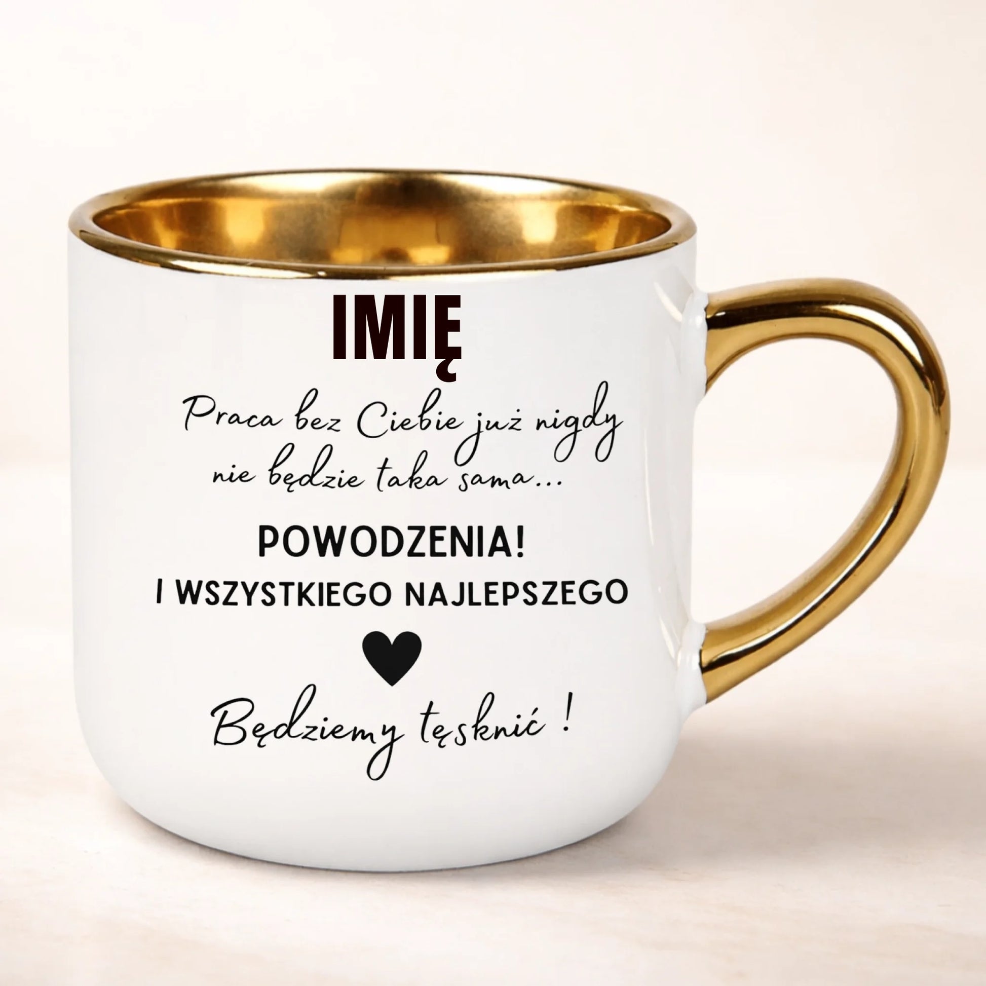 kubek personalizowany z nadrukiem 400ml biały