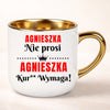 kubek personalizowany z nadrukiem 400ml biały