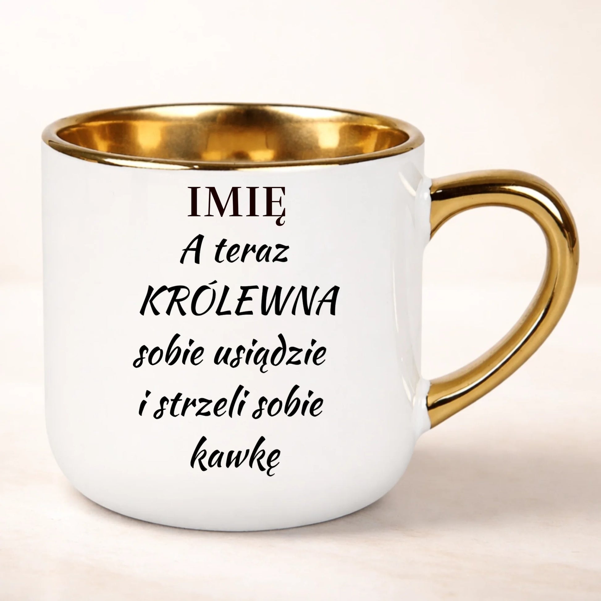 kubek personalizowany z nadrukiem 400ml biały