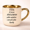 kubek personalizowany z nadrukiem 400ml kremowy