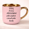 kubek personalizowany z nadrukiem 400ml rozowy