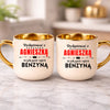 kubek z własnym nadrukiem 400ml personalizowane prezenty pl kremowy