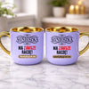 kubek z własnym nadrukiem 400ml personalizowane prezenty pl fioletowy