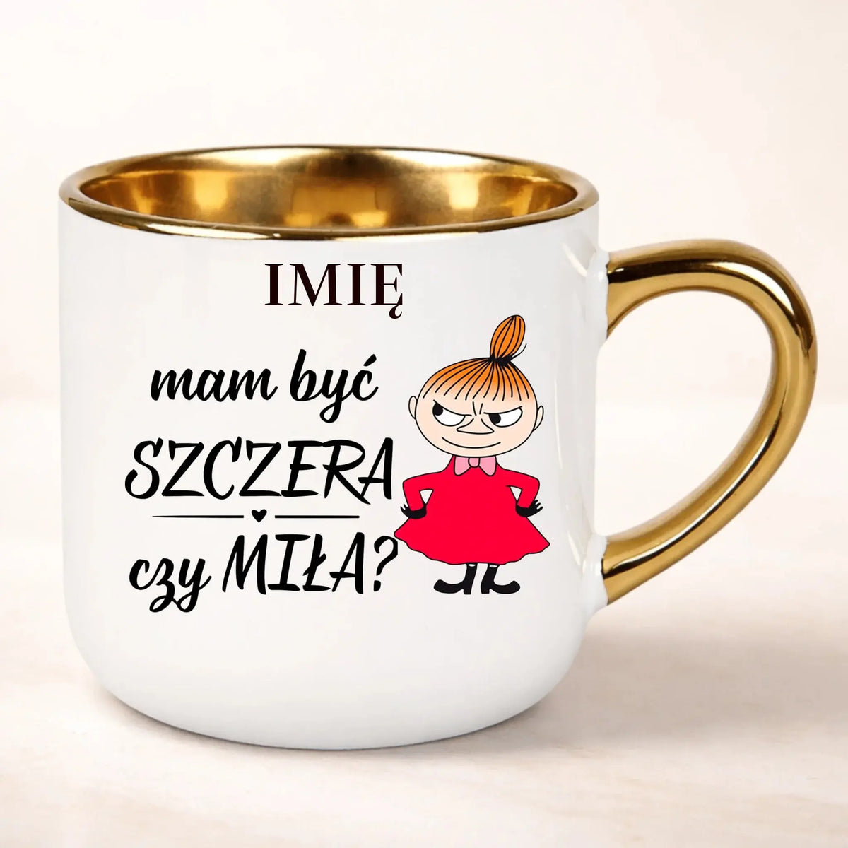 kubek personalizowany z nadrukiem 400ml biały