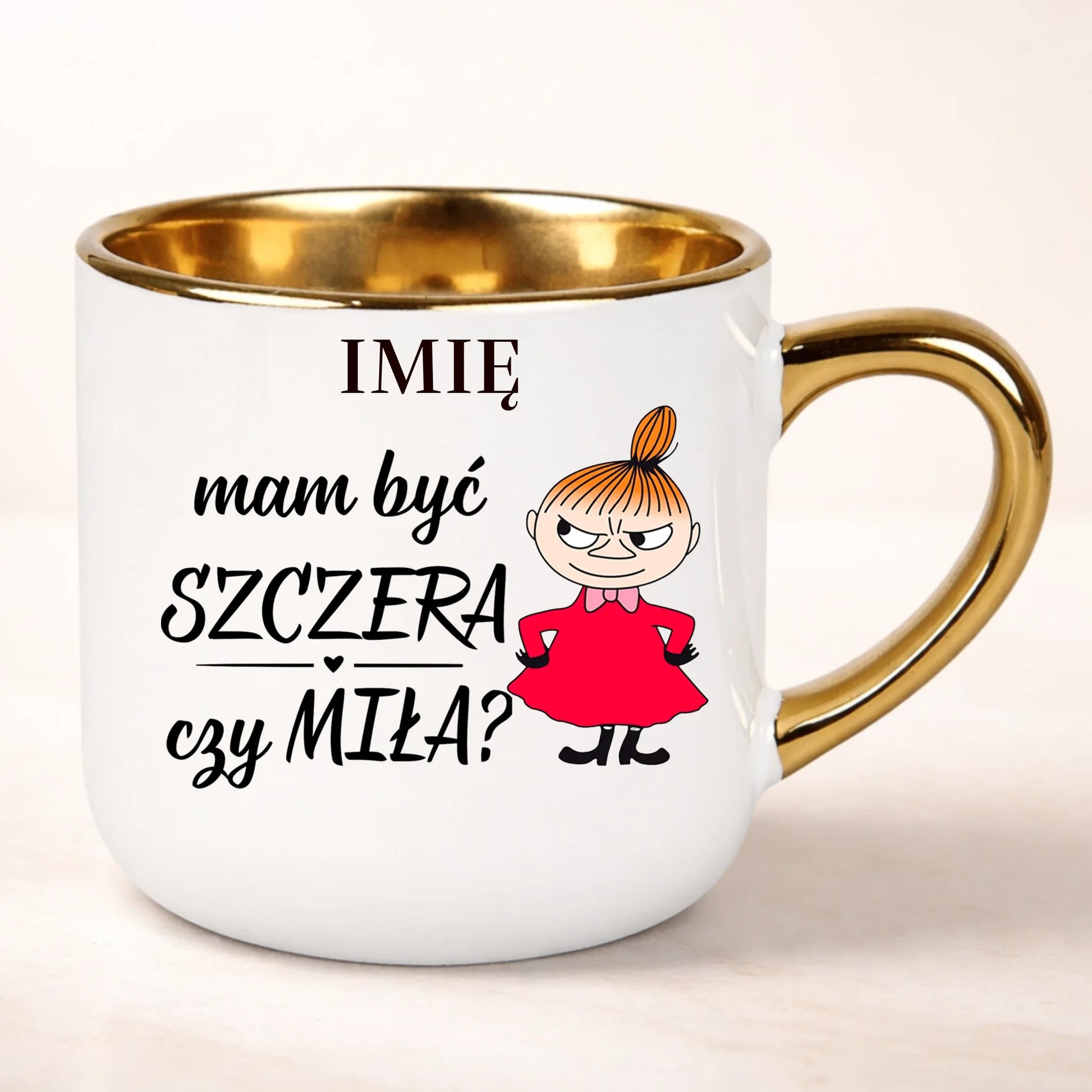 kubek personalizowany z nadrukiem 400ml biały