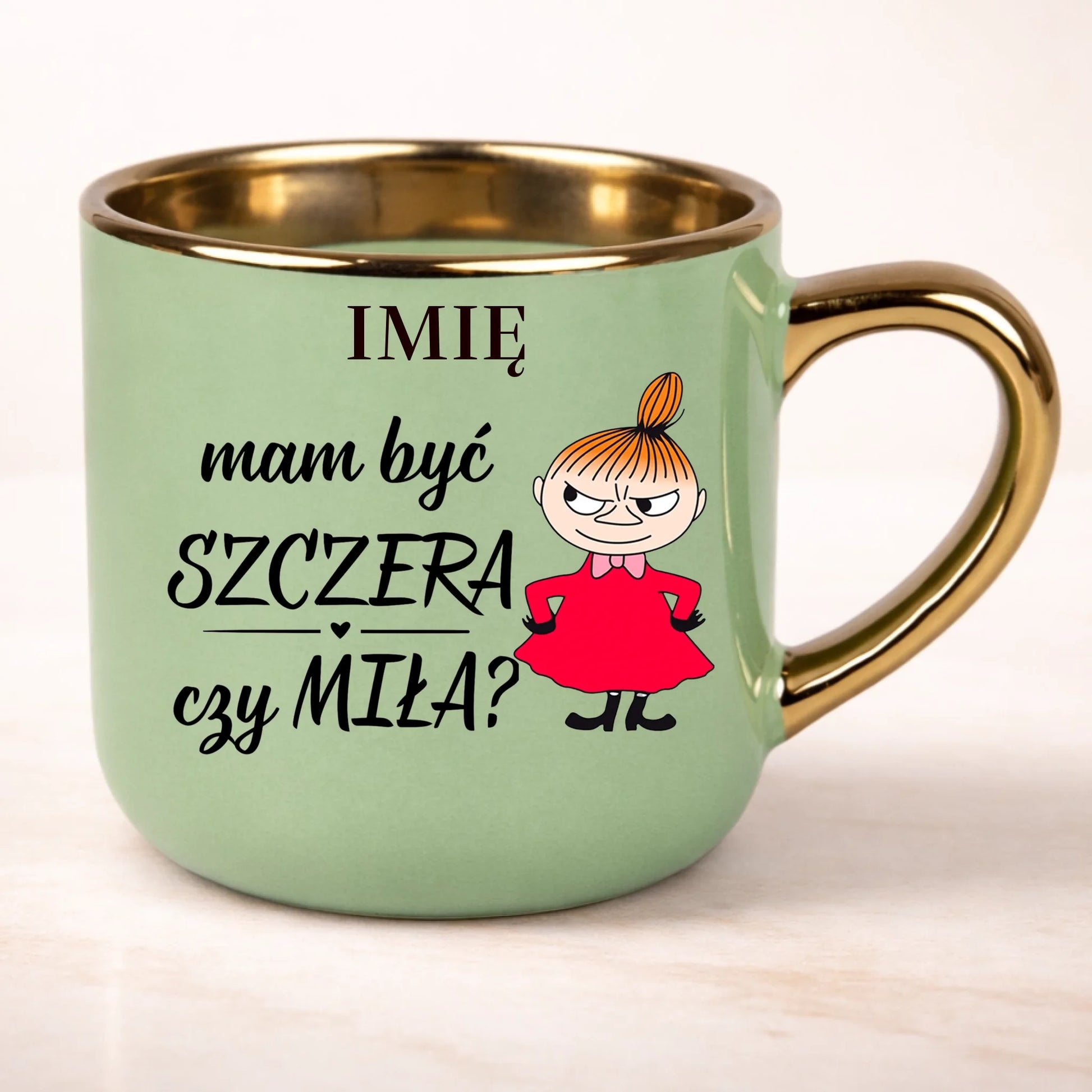 kubek personalizowany z nadrukiem 400ml zielony