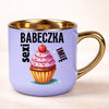 kubek personalizowany z nadrukiem 400ml fioletowy