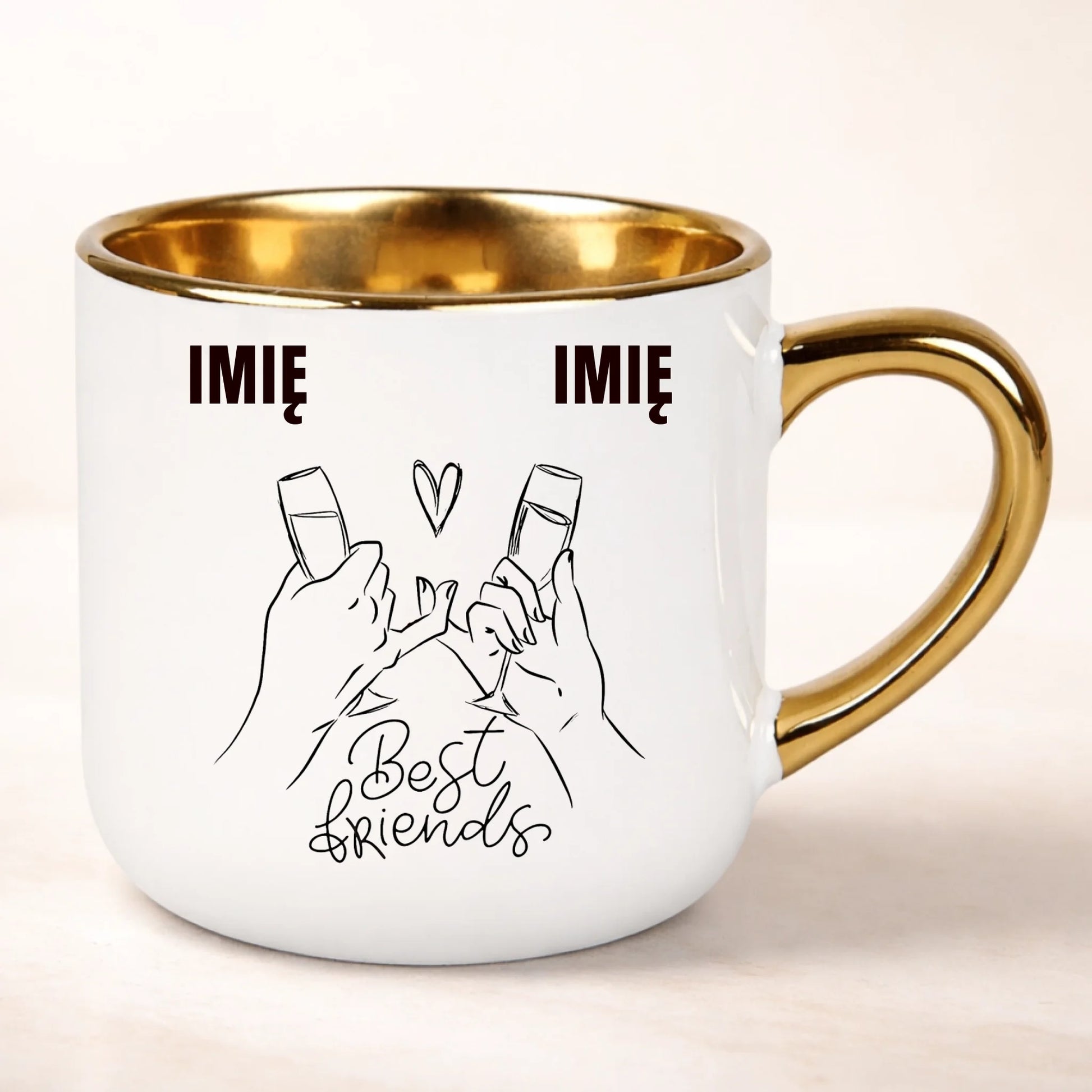 kubek personalizowany z nadrukiem 400ml biały