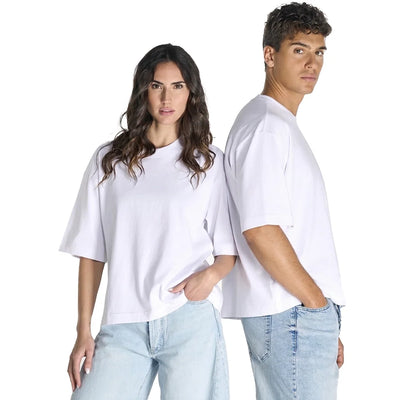 Oversize Premium krótka 240 gramów Unisex Czarna/Biała