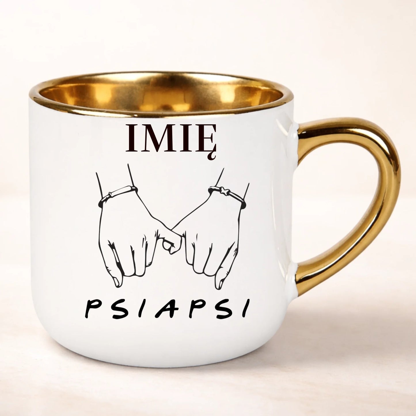 kubek personalizowany z nadrukiem 400ml biały