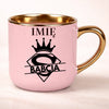 kubek personalizowany z nadrukiem 400ml rozowy