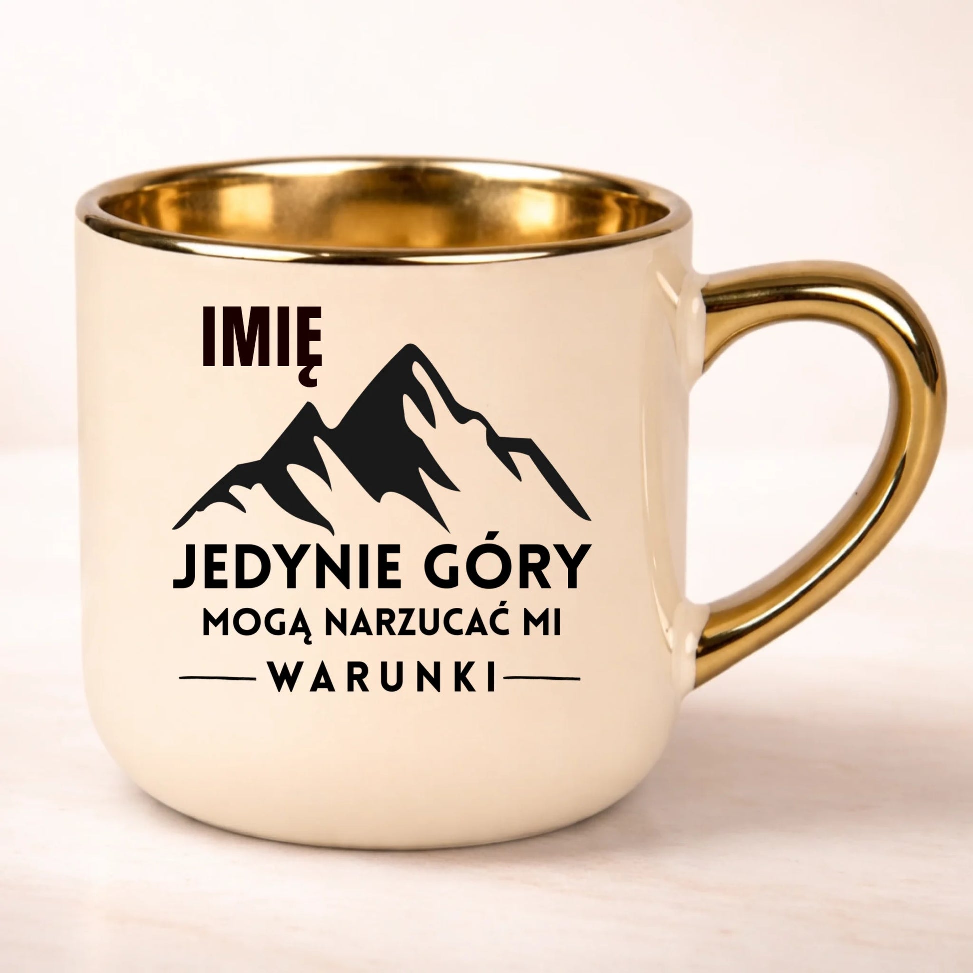 kubek personalizowany z nadrukiem 400ml kremowy