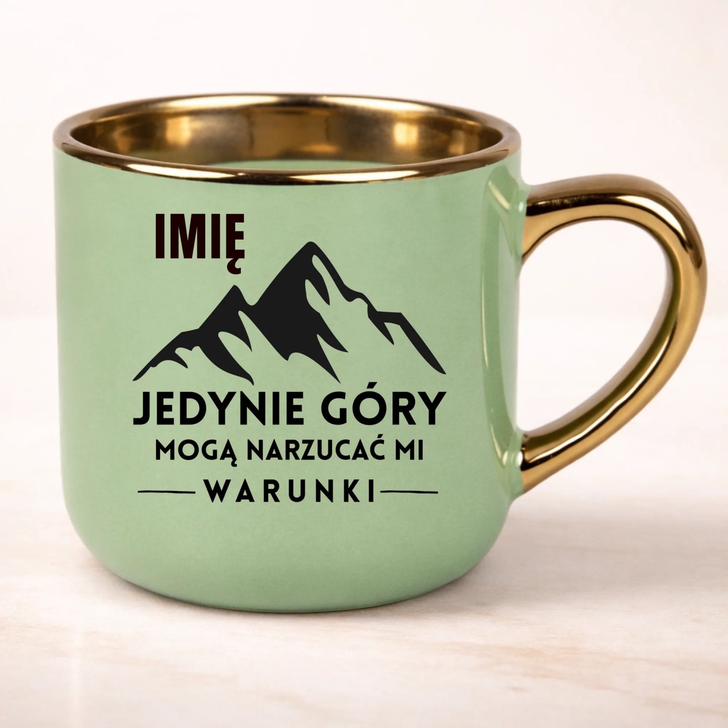 kubek personalizowany z nadrukiem 400ml zielony