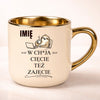 kubek personalizowany z nadrukiem 400ml kremowy