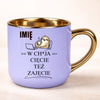kubek personalizowany z nadrukiem 400ml fioletowy