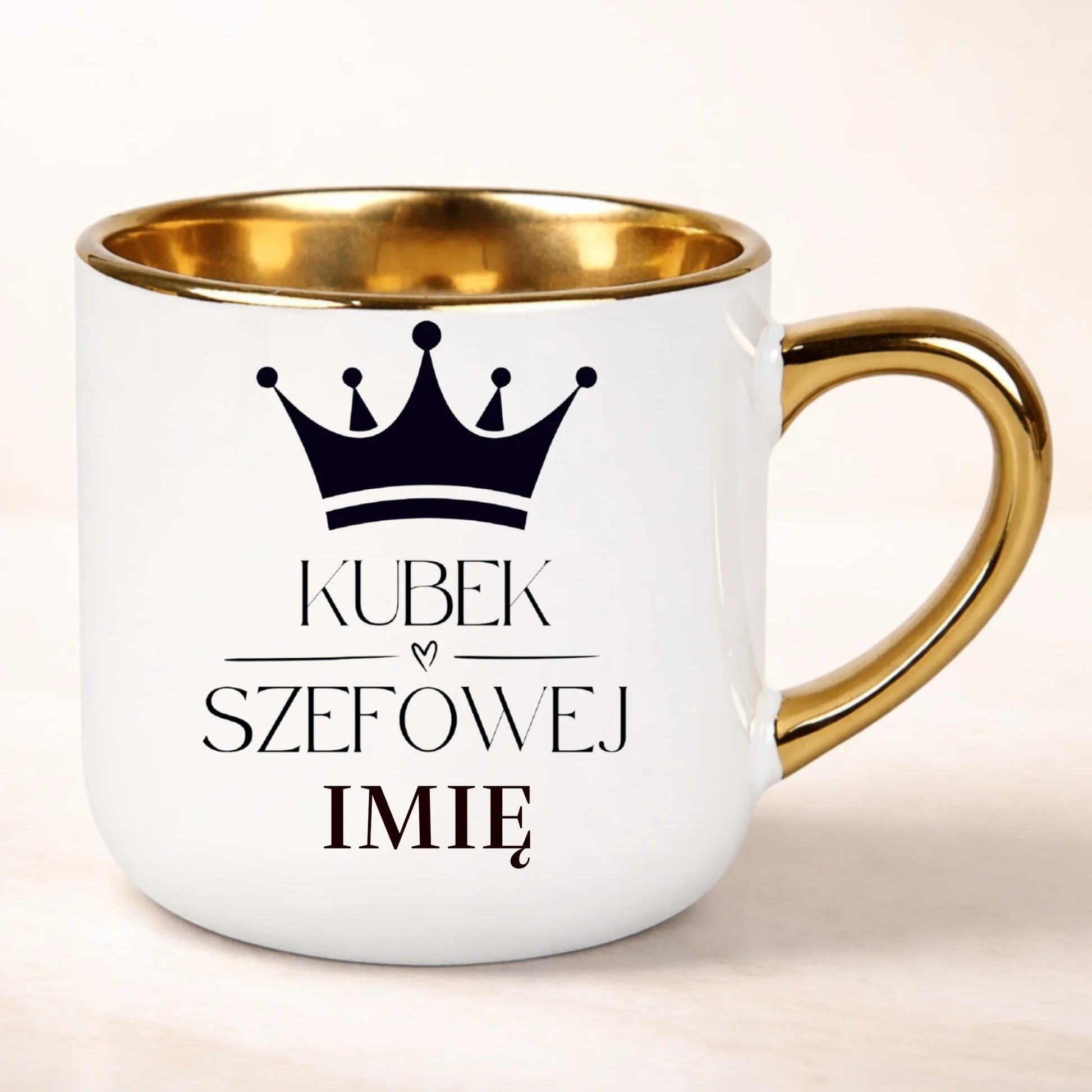 kubek personalizowany z nadrukiem 400ml biały
