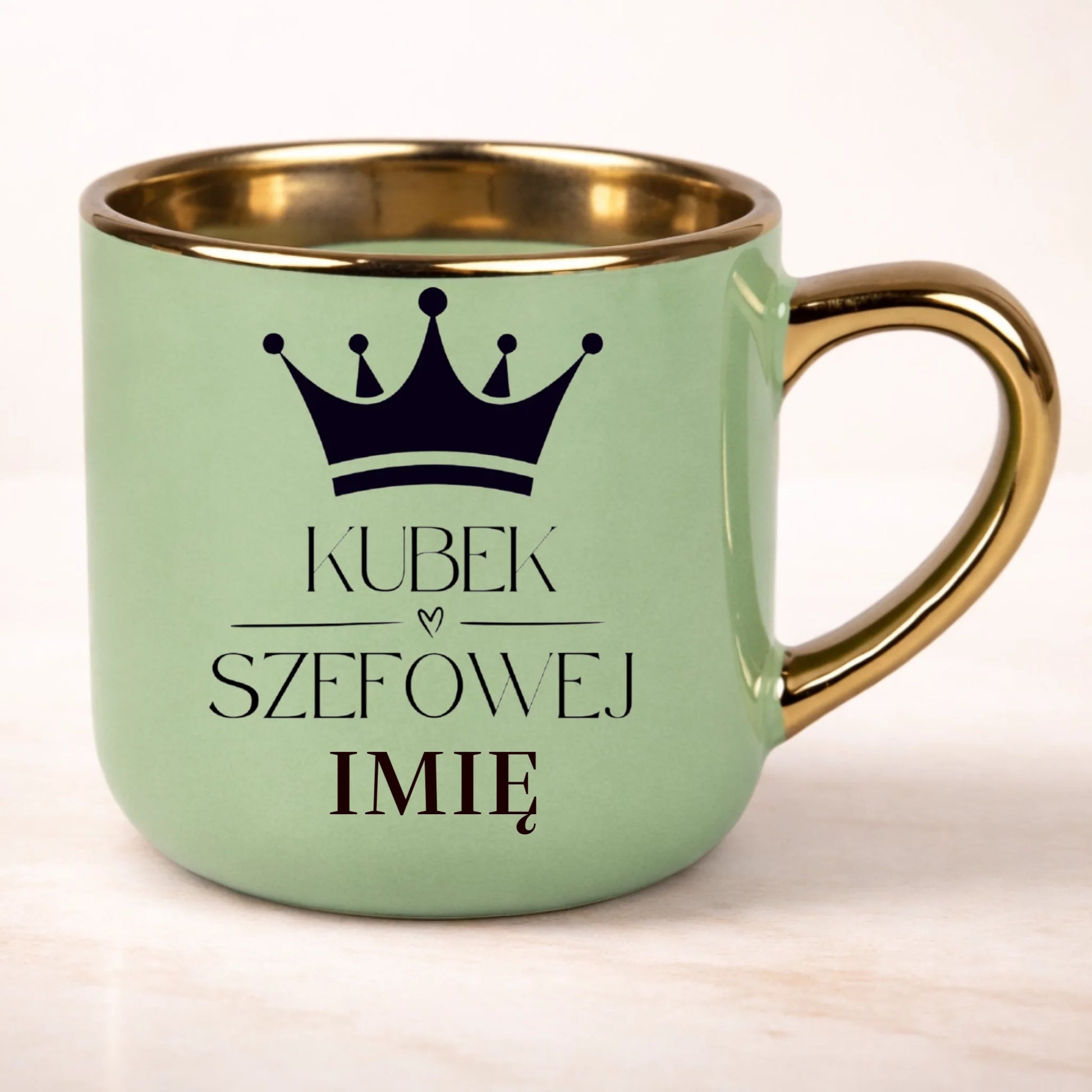 kubek personalizowany z nadrukiem 400ml zielony