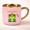 kubek personalizowany z nadrukiem 400ml rozowy