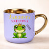 kubek personalizowany z nadrukiem 400ml fioletowy