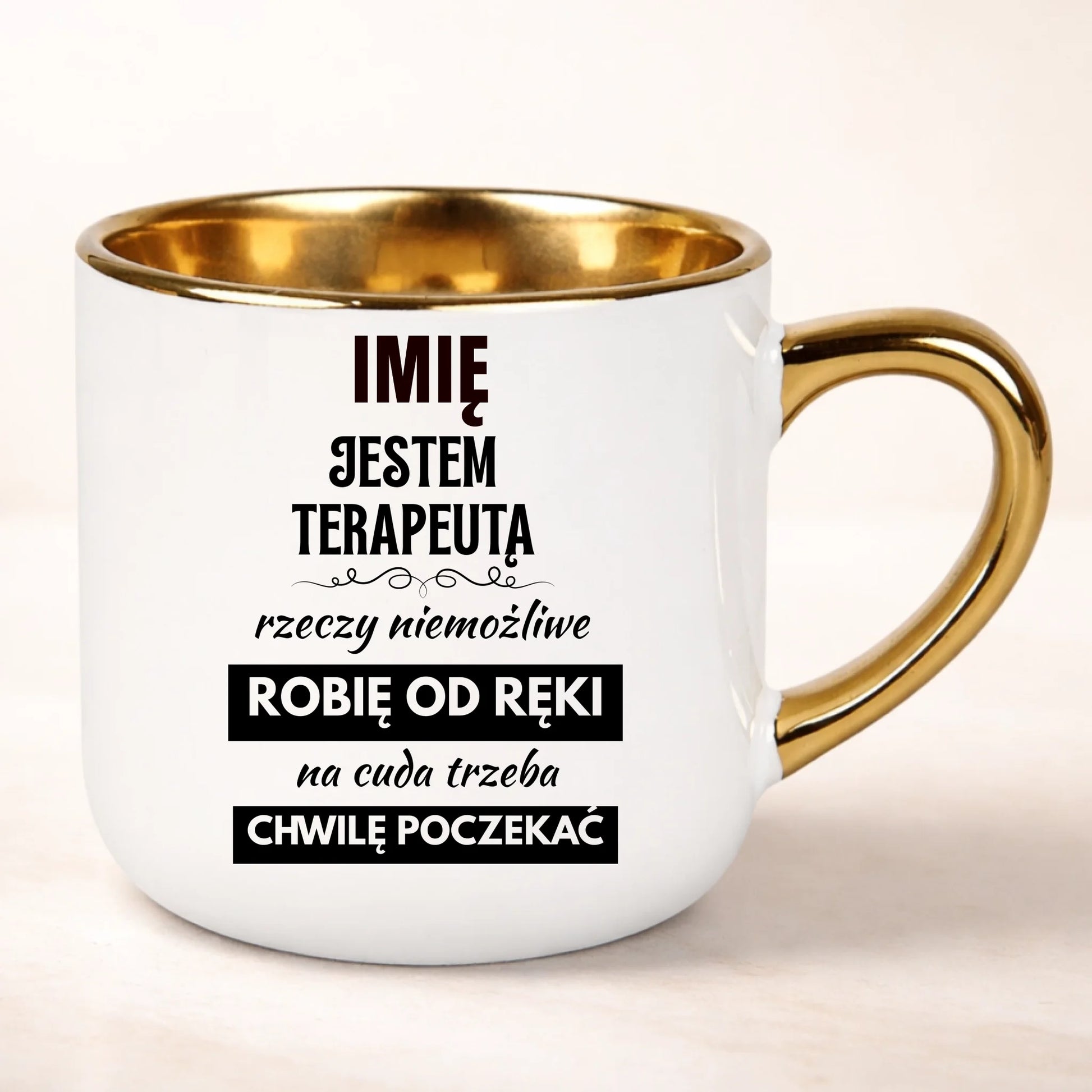 kubek personalizowany z nadrukiem 400ml biały