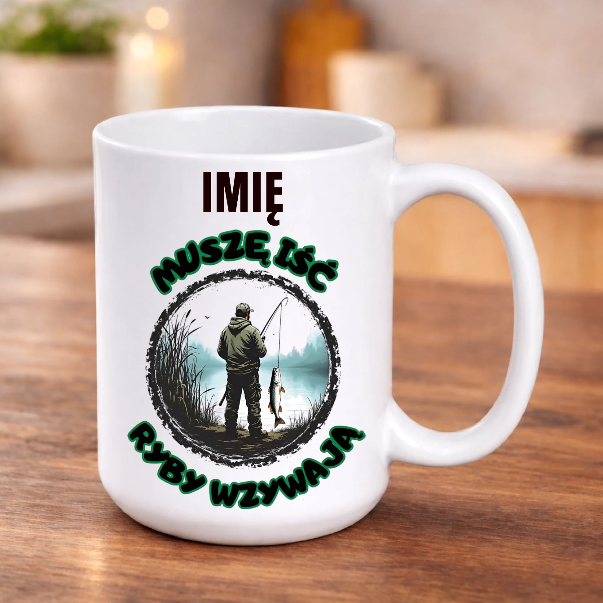 kubek z własnym nadrukiem 440ml personalizowane prezenty pl bialy