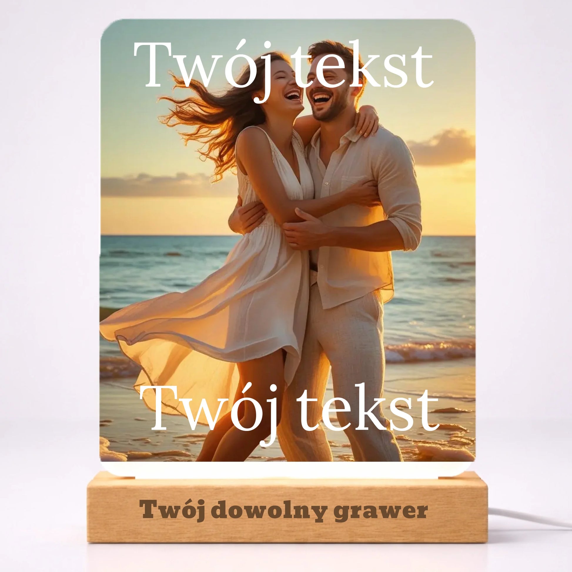 Zdjęcie podświetlane personalizowane akrylowe