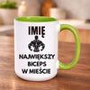 kubek z własnym nadrukiem 440ml personalizowane prezenty pl zielony