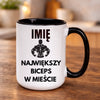 kubek z własnym nadrukiem 440ml personalizowane prezenty pl czarny