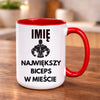 kubek z własnym nadrukiem 440ml personalizowane prezenty pl czerwony