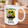 kubek z własnym nadrukiem 440ml personalizowane prezenty pl bialy