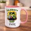 kubek z własnym nadrukiem 440ml personalizowane prezenty pl różowy