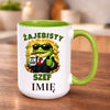 kubek z własnym nadrukiem 440ml personalizowane prezenty pl zielony