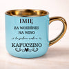 kubek personalizowany z nadrukiem 400ml niebieski