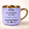 kubek personalizowany z nadrukiem 400ml fioletowy
