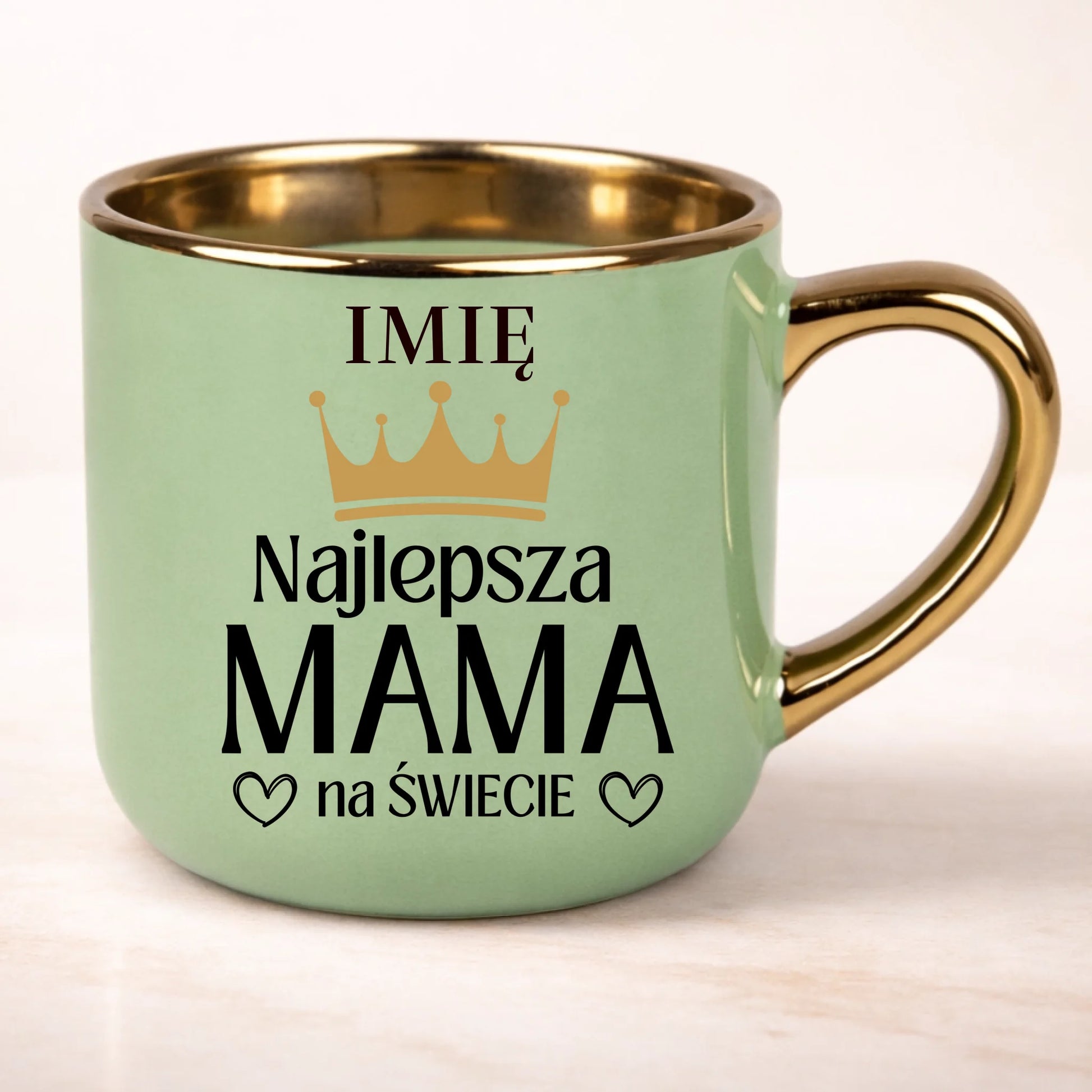 kubek personalizowany z nadrukiem 400ml zielony