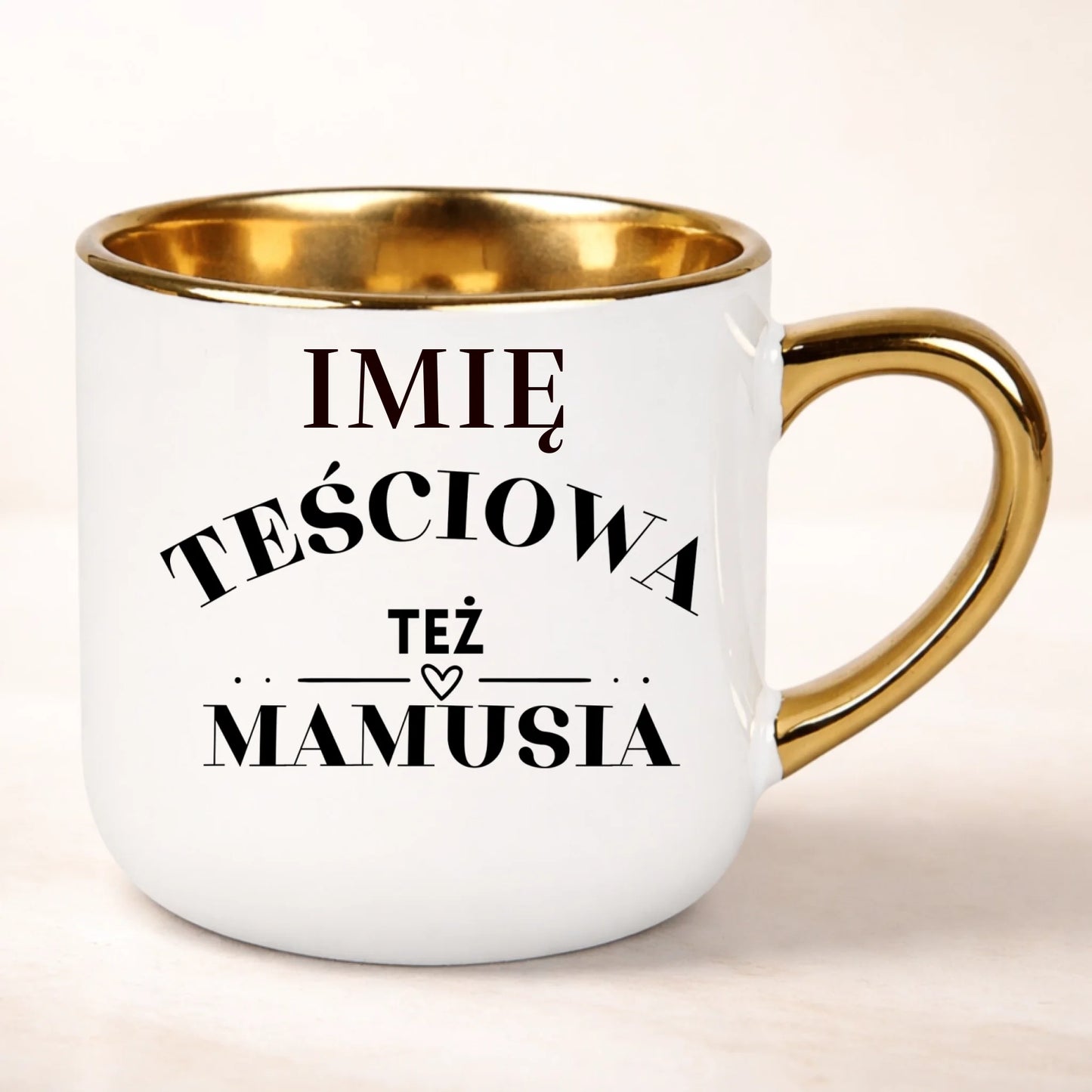 kubek personalizowany z nadrukiem 400ml biały