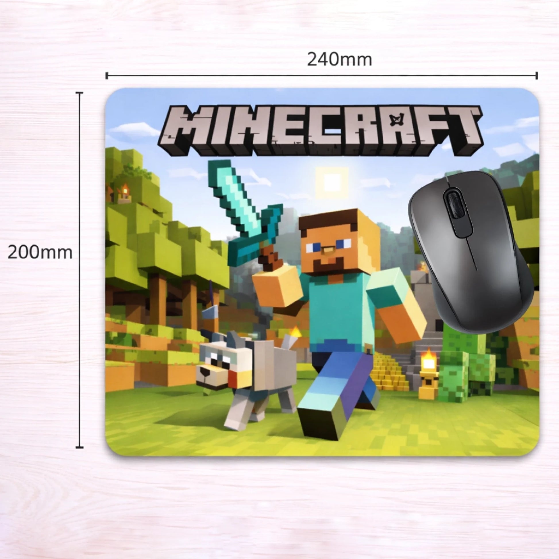 podkładka pod myszkę 240 x 200 z myszką