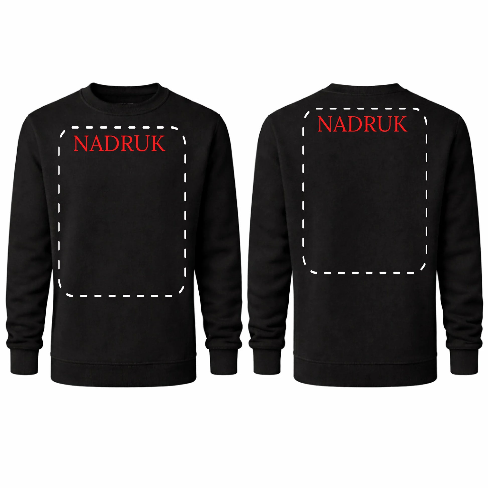 bluza reklamowa dla firm z nadrukiem bez kaptura