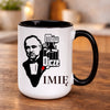 kubek z własnym nadrukiem 440ml personalizowane prezenty pl czarny