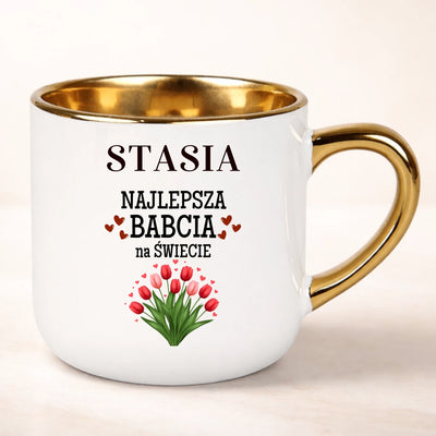 Prezent dla Babci kubek z nadrukiem Najlepsza Babcia na świecie