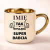 kubek personalizowany z nadrukiem 400ml kremowy