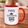kubek z własnym nadrukiem 440ml personalizowane prezenty pl czerwony