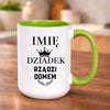 kubek z własnym nadrukiem 440ml personalizowane prezenty pl zielony