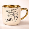 kubek personalizowany z nadrukiem 400ml kremowy