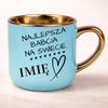 kubek personalizowany z nadrukiem 400ml niebieski